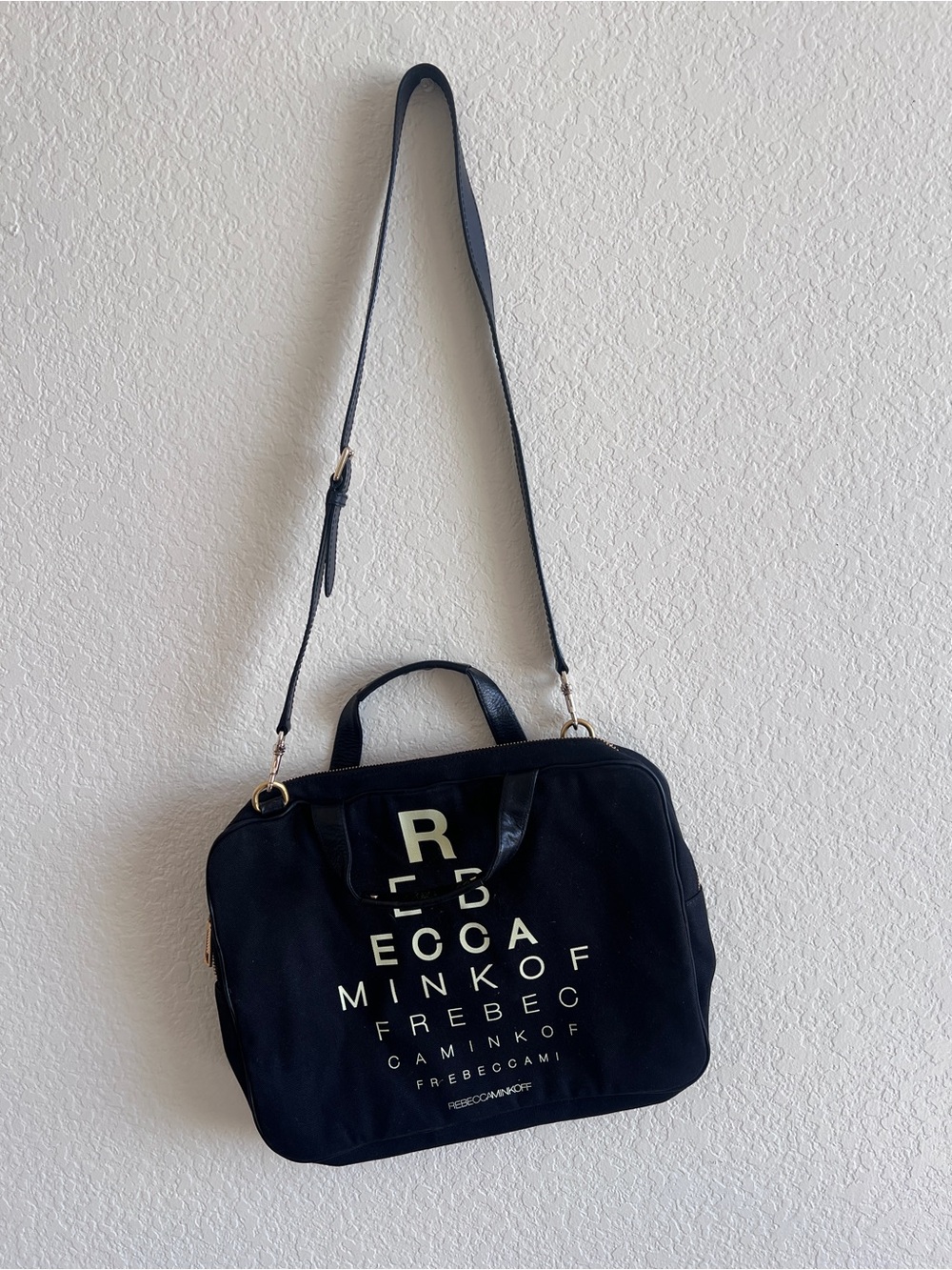 Rebecca Minkoff Monogram Canvas Logo Bag